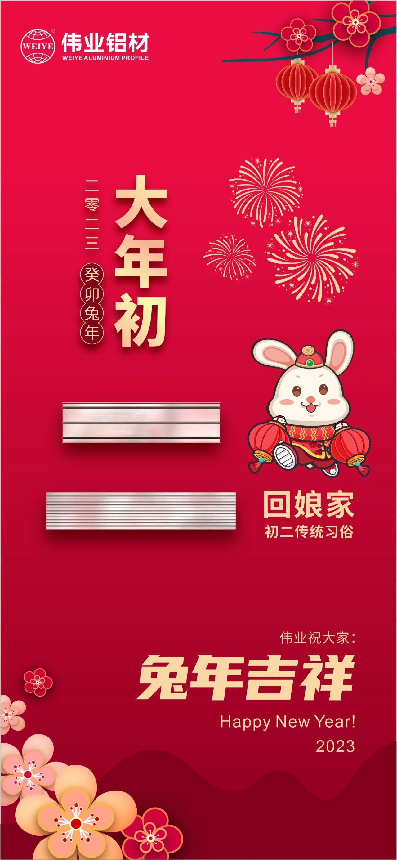 大年初二·回娘家 | 偉業(yè)祝您兔年吉祥，新春大吉
